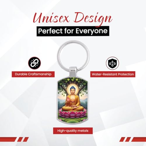 Image of Premium Printed Metal Keychain for Men & Women | High-Definition Artwork Print | Durable Key Ring for Car, Bike, Home & Office Keys | Stylish Decorative Key Holder Gift