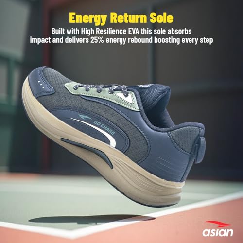 Image of ASIAN Civic-04 Men's Running Shoes | Sports Shoes with Breathable Mesh Upper, Memory Foam Cushioning | Arch Support & Durable Sole for Grip & Comfort