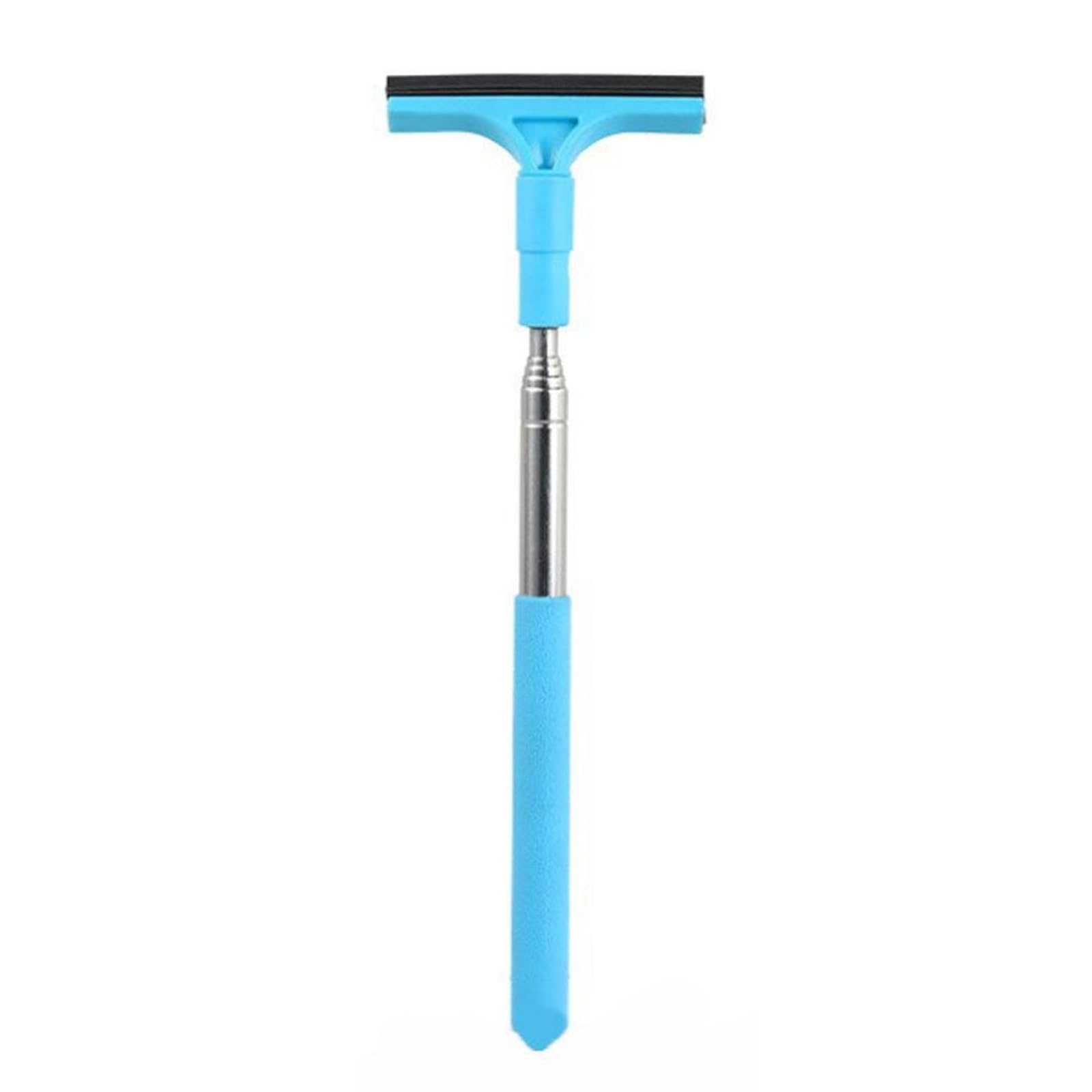TRRYUIP Side Mirror Squeegee Car Rearview Mirror Wiper Telescopic Multifunctional Window Washer Glass Cleaning Brush(Blue)