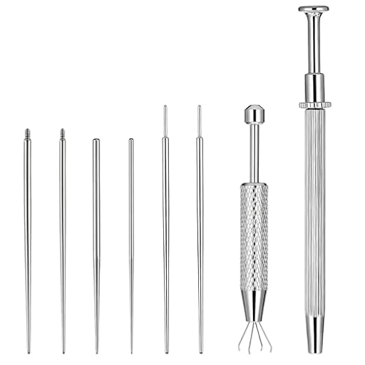 Tucnoeu 6 unidades de piercing de oreja, accesorios para piercing con 2 bolas giratorias, plata, para oreja, nariz, principiantes y profesionales | Ya disponible en tu tienda friki favorita! En mundofriki.es! Tucnoeu 6 unidades de piercing de oreja, accesorios para piercing con 2 bolas giratorias, plata, para oreja, nariz, principiantes y profesionales | Ya disponible en tu tienda friki favorita! En mundofriki.es!