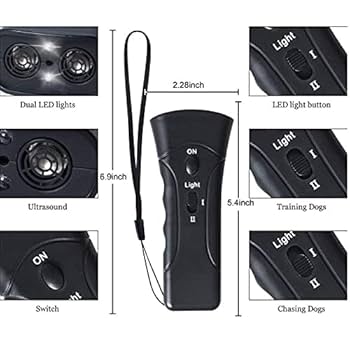 Ultrasonic Dog Bark Deterrent 2025 New Anti Barking Device For Dogs, Bark Box Rechargeable Dog Barking Deterrent With Variable Ultra Frequency/6 Modes /IP65 Waterproof Dog Silencer Anti Dog Barking Devices