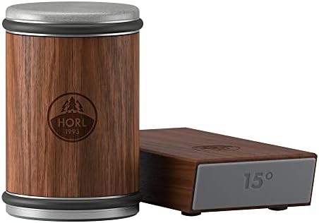 HORL 2 Walnut Rolling Knife Sharpener Engineered in Germany for Straight Edge with Industry Diamonds for Steel of any hardness and Magnetic Angle Technology with 15 & 20 Degrees