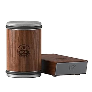 HORL 2 Walnut Rolling Knife Sharpener Engineered in Germany for Straight Edge with Industry Diamonds for Steel of any hardness and Magnetic Angle Technology with 15 & 20 Degrees