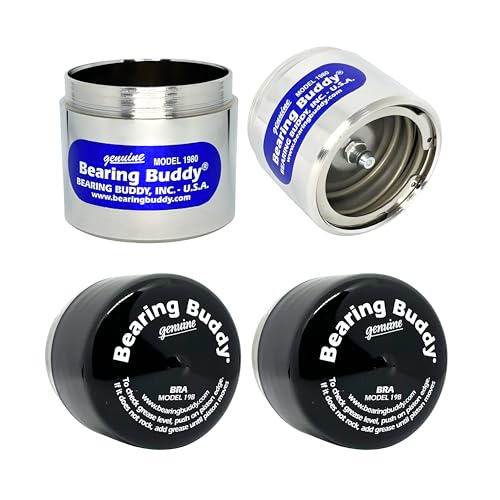 Bearing Buddy 1980 - USA-Made Chrome Plated Wheel Bearing Protectors w/ 19B Bra - Trailer Hub Dust Cap Replacement for Boats, ATVs, Utility Trailers & More - Only Fits Hubs w/a 1.980&rdquo; Inside Diameter