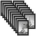 upsimples 5x7 Picture Frame Set of 17,Multi Photo Frames Collage for Wall or Tabletop Display,Black