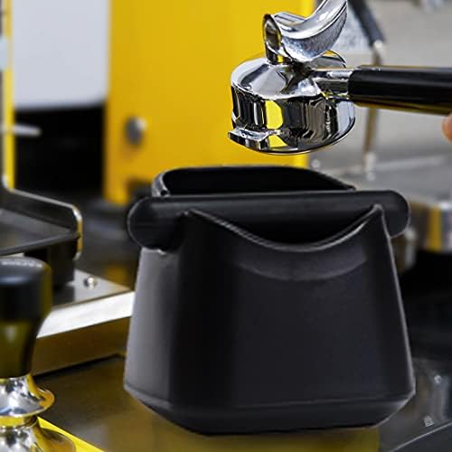 Espresso Knock Box Barista ABS Coffee Knock Box - Detachable Knock Bar Durable Container Anti Slip Coffee Grind Dump Bin Waste Bin