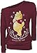 Produktbild Winnie the Pooh Flowers Frauen Langarmshirt rot 5XL 95% Viskose, 5% Elasthan Disney, Fan-Merch, Filme