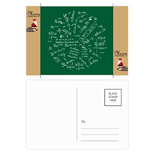 Cartes postales formule mathématique Père Noël Seeking Limits le lot de 20 pièces créatives