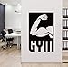 Muscle Sports Gym Sports Vinilo Adhesivo De Pared Calcomanía Fitness Gym Motivation 57X89Cm