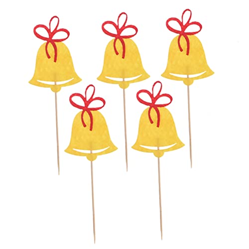 ABOOFAN 10 Pçs Cupcake Topper De Cupcake De Natal Suprimentos De Festa De Natal Picaretas De Comida