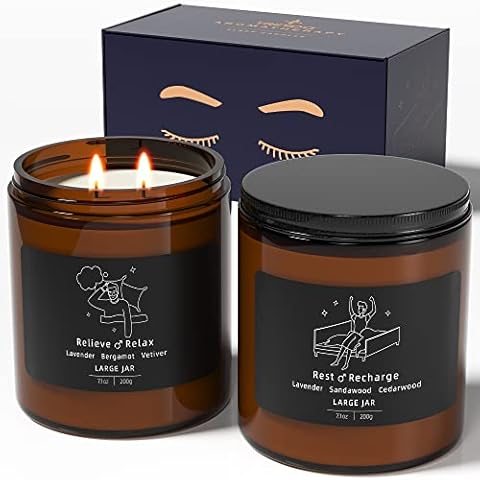 TRINIDa 2 Wicks Large Sleep Candle for Men Cover