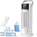 Klimaanlage Mobil, 4-In-1 Luftkühler mit Wasserkühlung, Mobile Klimaanlage con Tanque de 900ml, 3 Gebläsestufen, 90° Oszillation, LED-Display, Leise Klimaanlage mit Luftbefeuchter (Weiß)