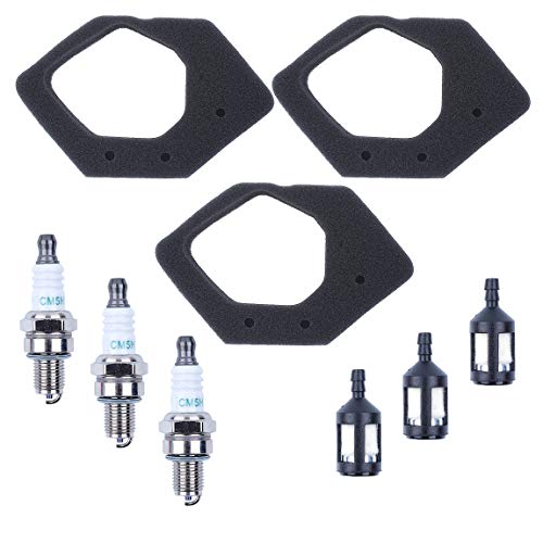 Haishine Juego de bujías de Espuma de los filtros de Aire y Combustible para Honda GX25 GX25N GX25NT HHT25S el Motor