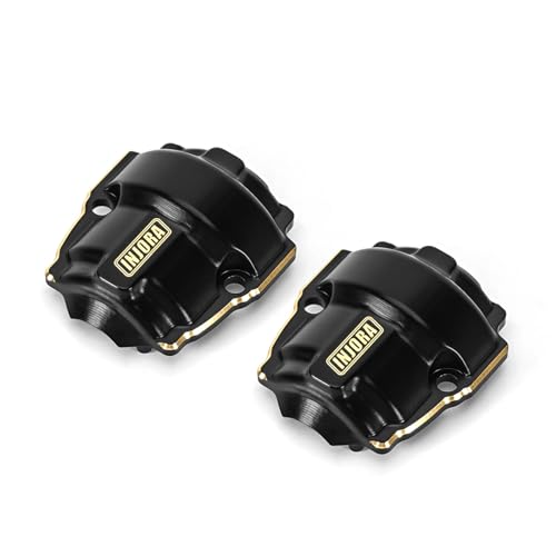 INJORA 7g Brass Differential Covers Front and Rear Axle Diff Cover for 1/18 RC Crawler Redcat Ascent-18?2PCS