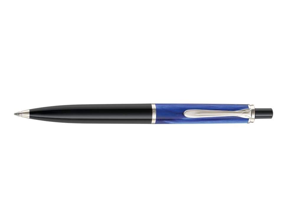 Pelikan 801898 penna a sfera a scatto K205 Blu Marmorizzato in Scatola pieghevole