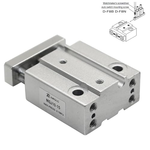Cylindre de tige de guidage miniature type SMC MGJ10 course 13mm - 3