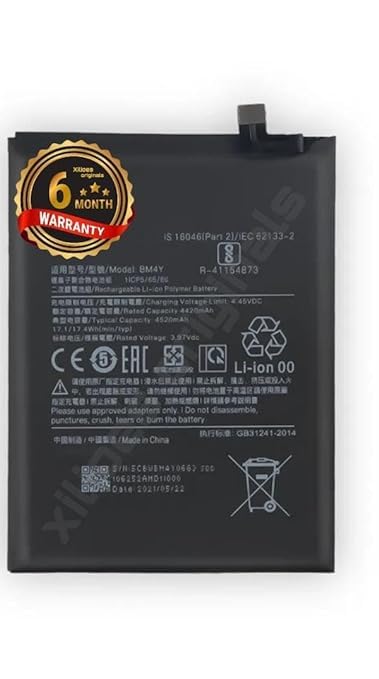 Image of BM4Y Battery for Redmi Mi Poco F3 / K40 / K40 Pro / K40 Pro+ 4520 mAh Battery with 6 Month Warranty** (Y199)