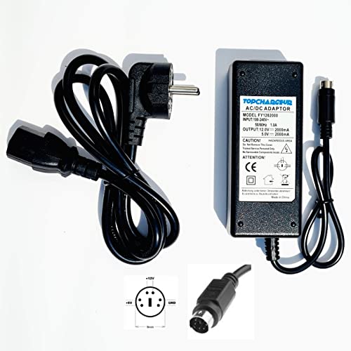 Top Chargeur * Adaptateur Secteur Alimentation Chargeur 12V 5V 2A 6 PIN pour Disque Dur Zaapa JHS-Q05 12-S334