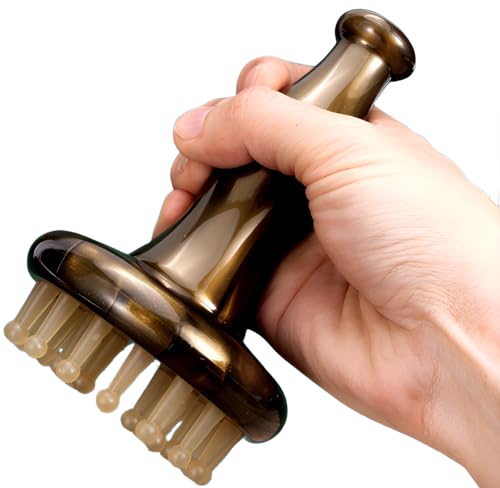 Image of Multifunctional Body Massager Brush with 33 Soft Nodes - Deep Tissue Scalp, Neck & Abdominal Massager | Pain Relief, Blood Circulation & Relaxation Tool for Full Body (Big Meridian)