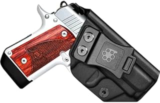 Amberide IWB Holster Fit: Kimber Micro 9mm Pistol | Inside Waistband | Concealed Carry | Adjustable Cant & Posi-Click Retention (Black, Right Hand Draw (IWB))