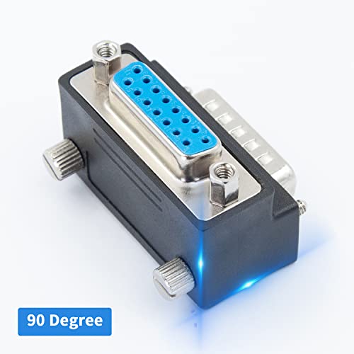 Adaptador Duttek DB15 macho a hembra 90 grados miniatura 7