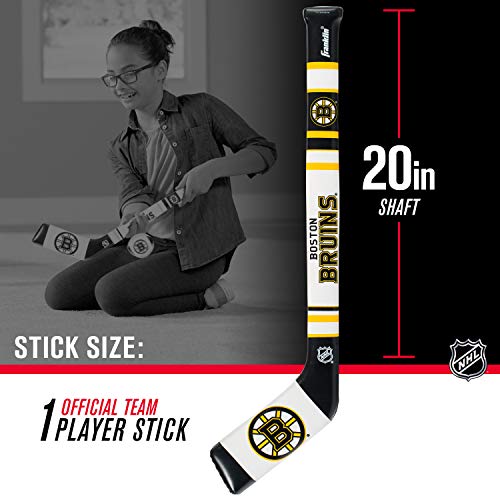 Franklin Sports Boston Bruins Nhl Mini Soft Hockey Stick Set - Nhl Team Soft Foam Mini Hockey Stick And Ball Set - Great Toy For Kids #TOP2