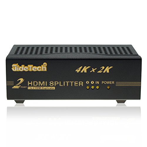 HDMI Splitter 1 in 2 Out Support 4K x 2K Ultra HD and 3D Full HD 1080P