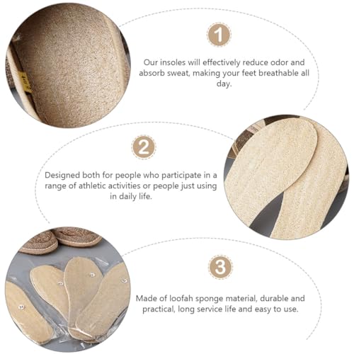 Plantillas transpirables de loofah para zapatos talla 40 miniatura 3