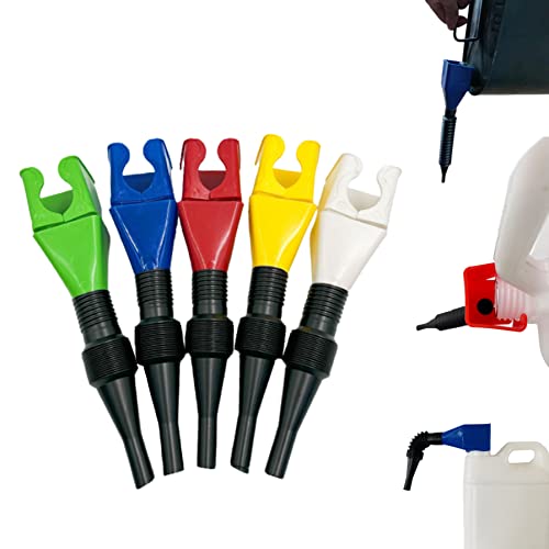 Flexible Draining Tool Snap Funnel Universal Small Oil Funnel Plastic Clasp Funnel Multi-Functional Funnels for Automotive 5Pcs Small Funnel Fuel Funnel Draining Tool Snap Funnel Plastic Funnel