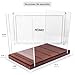 MÖNKE Premium Vinyl Record Storage - a Mid-Century Style Record Holder for Albums, 60-70 LP Capacity - Complements Any Record Player (Brown)
