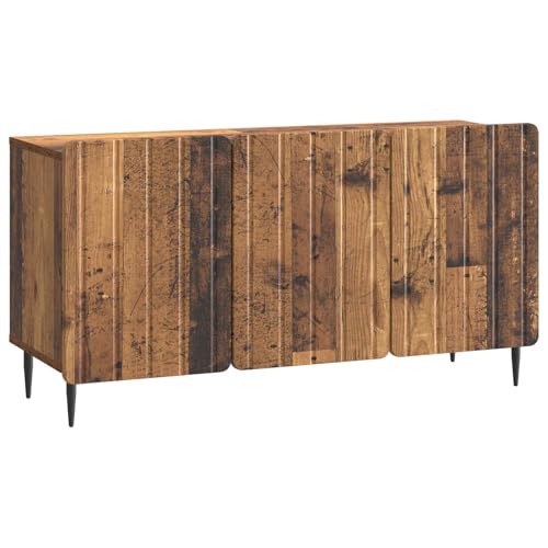 Table TV pour salon compact solution gain de place en bois vieilli 99cm