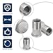 uxcell 170 Pcs Rivet Nut, 304 Stainless Steel Metric Thread Rivet Nuts Kit Flat Head Threaded Insert Nuts M3/ M4/ M5/ M6/ M8/ M10/ M12 for Automotive, Home Decor and Industrial