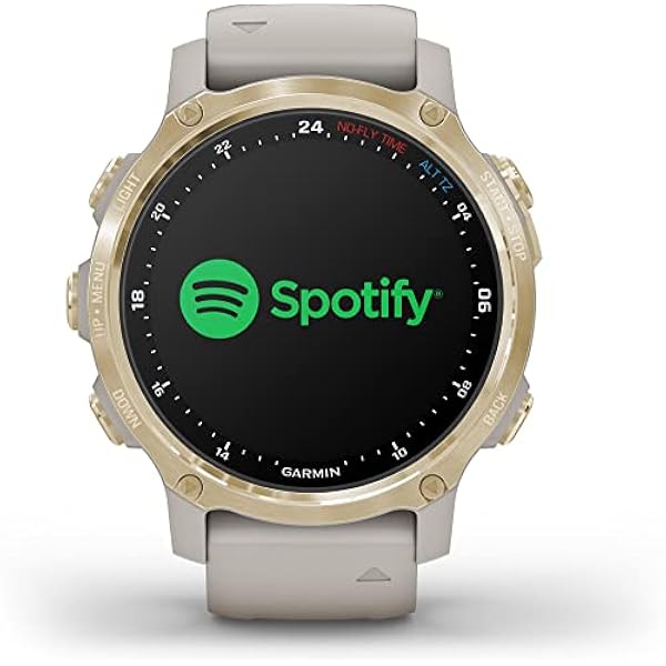 Garmin Descent MK2S, Light Gold, 010-02403-01, 43mm Cinturino Silicone