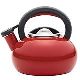 Circulon 50066 Sunrise Whistling Tea Kettle / Stovetop Teakettle / Tea Pot - 1.5 Quart, Bell Pepper Red