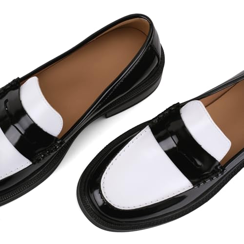 Image of Loafers for Women, Classic Penny Slip On Flat Dress Shoes