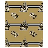 Team Sports America University of Central Florida UCF Knights Fleece Throw Blanket, 50x60 Inch, Lightweight, Collegiate 3-Bar Design, Officially Licensed