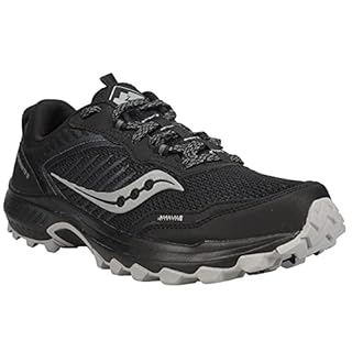 Saucony Men's Excursion TR15 Trail Running Shoe, Black/Shadow, 10