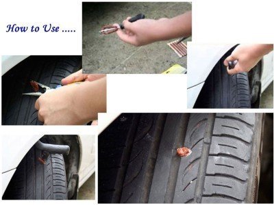 King Shine Tubeless Tyre Puncture Repair Kit For Cars & Bikes (Assorted) 1