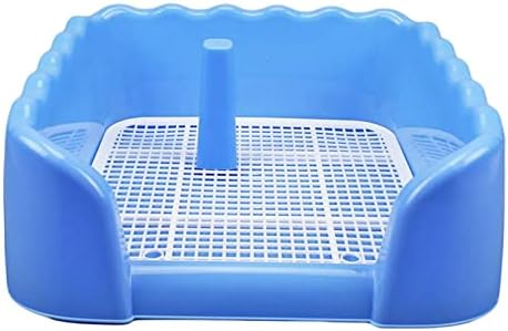 Baoblaze Pet Dog Toilet Puppy Training Potty Tray Pet Pee Toilet Cleaning Tool Indoor Outdoor Potty Trainer Corner for Medium Dog Accessories, Blue
