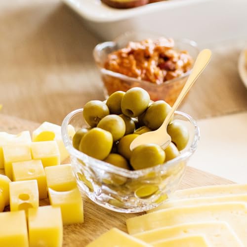 Utensilios para servir queso y tenedores dorados para vajilla de fiesta y noches de vino 5