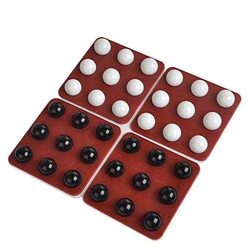 TX GIRL 回転する五目並べマジック五目並べブラックホワイトビーズ子育てパズルボードゲームチェスゴバン (Size : 25.00*5.50*25.00cm)