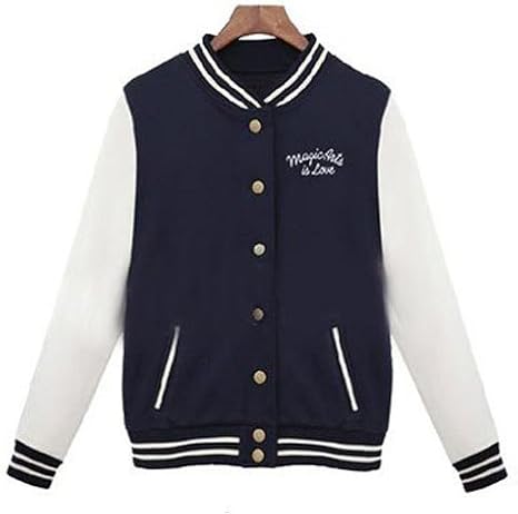 Amazon スタジャン レディース スタジャンコーデレディース ブルゾン アウター 着こなし ネイビー ピンク 綿 コットン オシャレ ｍ ネイビー コート ジャケット 通販