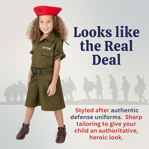 Disfraz Soldado Israelí para Niñas Talla Small miniatura 5