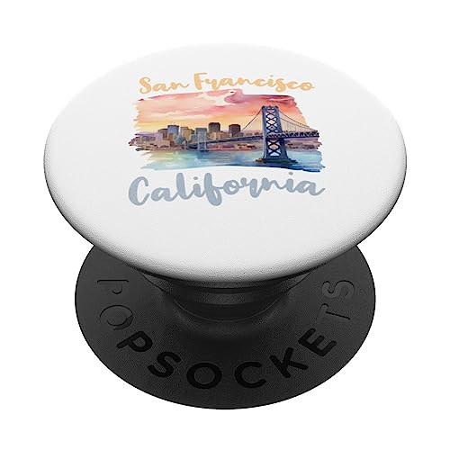 SF Bay Bridge San Francisco Bay Area Città California CA PopSockets PopGrip Intercambiabile