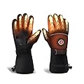 YBWLCLO Heated Gloves for Men Women, New Upgraded Rechargeable 5V 6000mAh Heated Gloves, Touchscreen Waterproof Heating Gloves for Winter Outdoor Work Skiing Hiking Camping Hunting