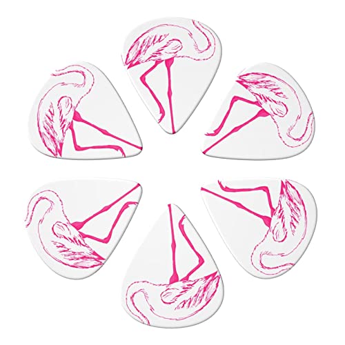 Hollow Flamingo Lot de 6 médiators pour guitare acoustique, guitare électrique, basse, ukulélé – fins, moyens et épais. - Les Beatles, Paul McCartney, John Lennon, RIngo Starr, George Harrison Hollow Flamingo Lot de 6 médiators pour guitare acoustique, guitare électrique, basse, ukulélé – fins, moyens et épais. – Image 5