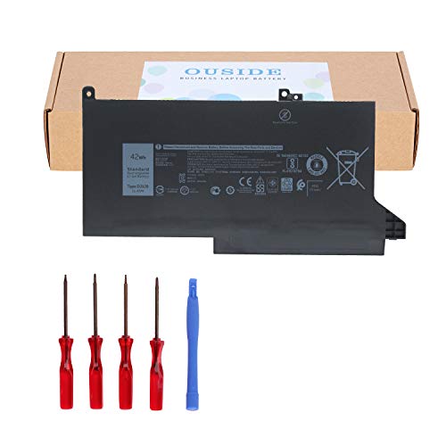 Ouside 42Wh DJ1J0 Battery for Dell Latitude 7280 7290 E7280 E7290 13 7380 7390 E7380 E7390 14 7480 7490 E7480 E7490 Series Laptop 451-BBZL PGFX4 ONFOH DJ1JO 3-Cell 11.4V 3500mAh