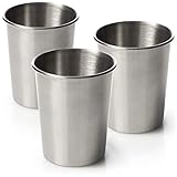 ROBUST & SICHER: Dank des hochwertigen Materials sind die Trinkbecher bruchsicher und korrosionsbeständig. Der rostfreie Edelstahl ist BPA-frei, nachhaltig und hat eine lange Lebensdauer. Ideale Becher für Kinder!