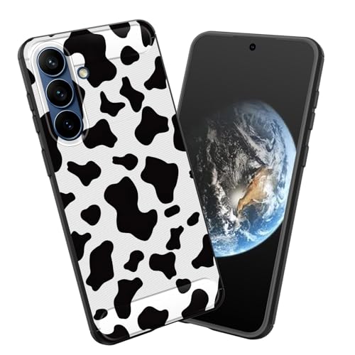 smauncucn for Galaxy A57 5G Case,Soft TPU Slim Fashion Anti-Fingerprint Non-Slip Protective Phone Case Cover for Samsung Galaxy A57 5G 6.7 inch 2026,Cow Print