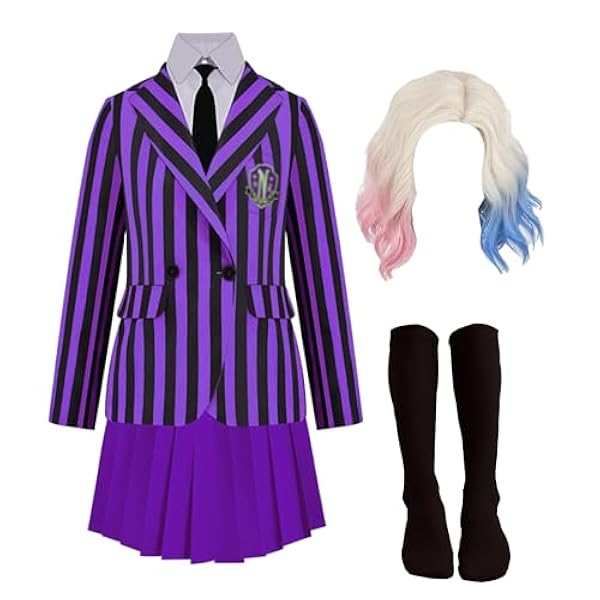 SINYOR Enid Sinclair Kostuum Wednesday Addams Wednesday Addams Halloween Kostuum Nevermore Academie Uniform voor Volwassen Meisje